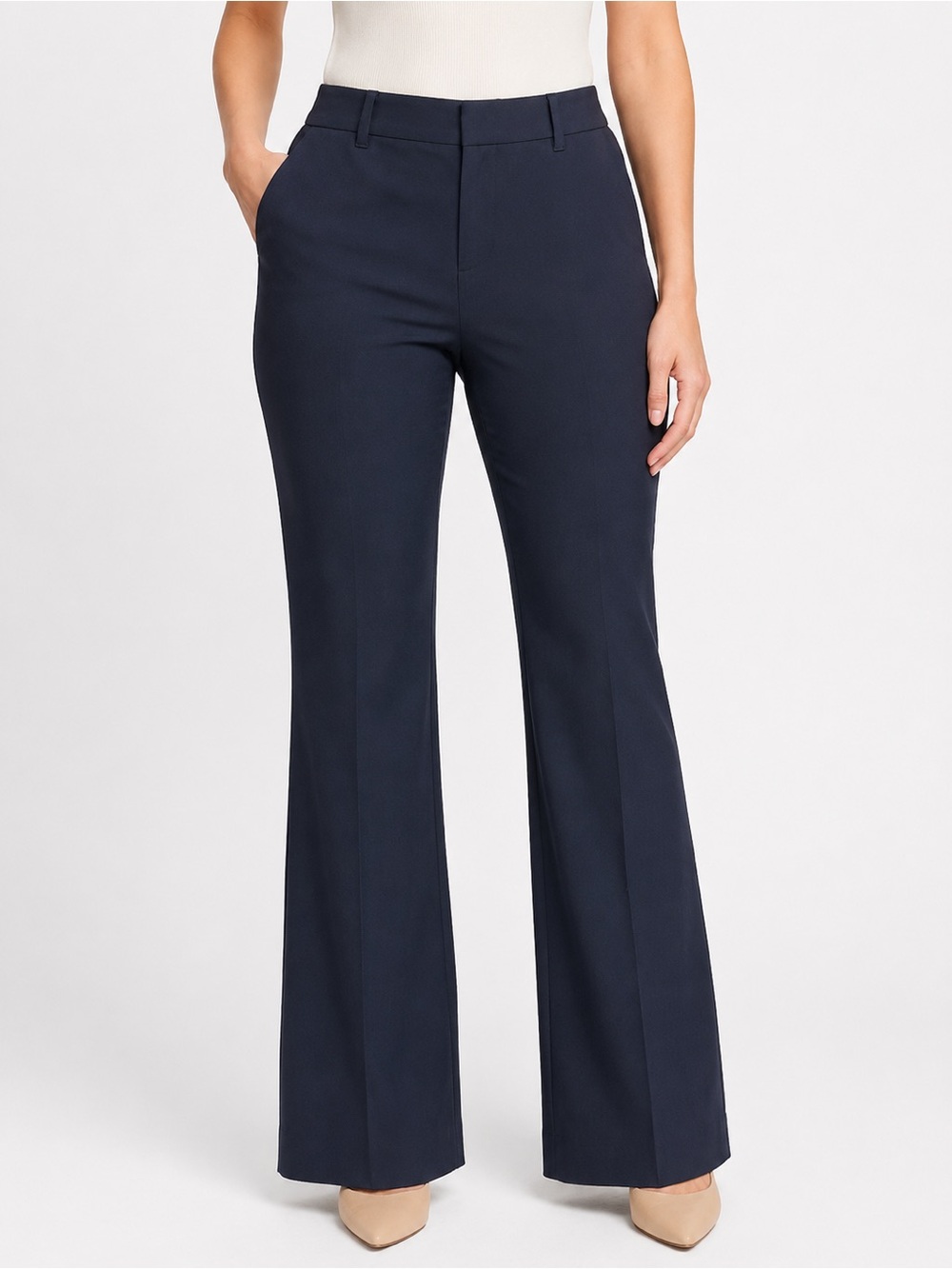 Banana Republic Factory Navy Boot-Cut Dress Pants. Minimal wear